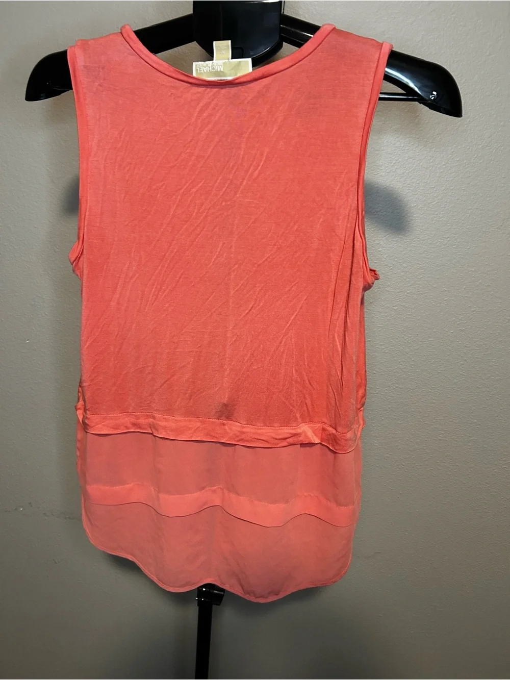 Michael Kors Coral Layered Tank Top women’s medium